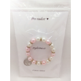 Náramek z korálků s nápisem, handmade