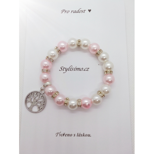 Náramek z korálků s nápisem, handmade