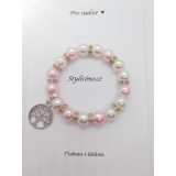 Náramek z korálků s nápisem, handmade