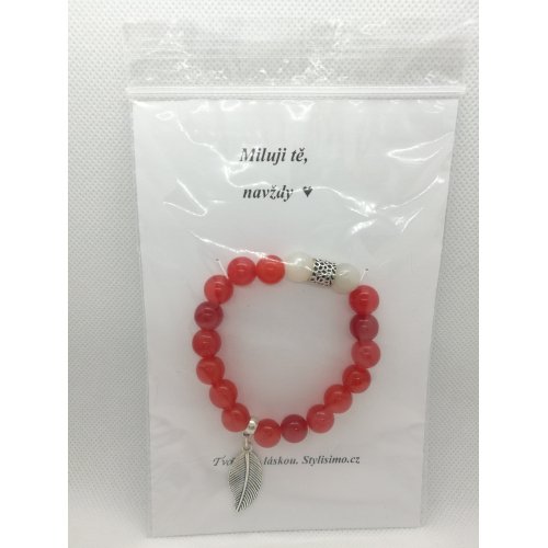 Náramky na kartě s nápisem