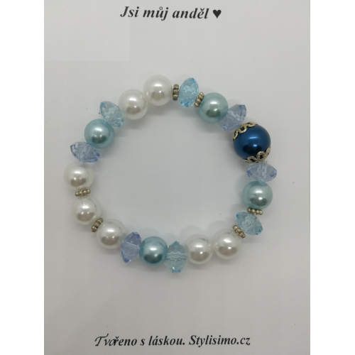 Náramek pletený z hedvábné šňůrky handmade