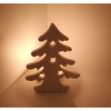 Vánoční porcelánový svícen stromek